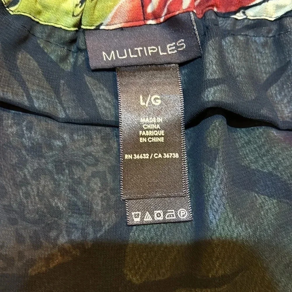 Multiples Fully Lined Floral Skirt Size L